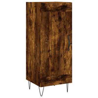 vidaXL Credenza Rovere Fumo 34,5x34x180 cm in Legno Multistrato