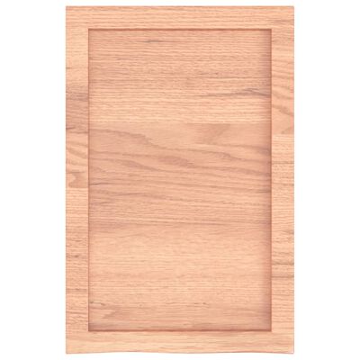 vidaXL Piano Bagno Marrone 40x60x(2-6) cm Legno Massello Trattato