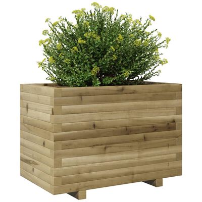 vidaXL Fioriera da Giardino 70x40x49,5 cm in Legno di Pino Impregnato