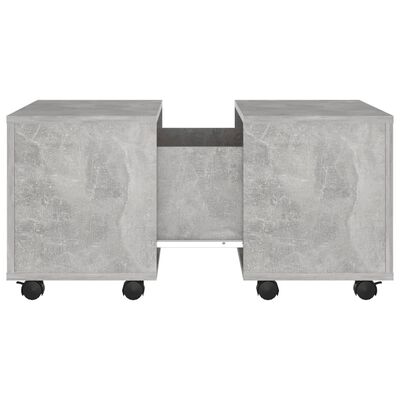 vidaXL Tavolino da Salotto Grigio Cemento 60x60x38cm Legno Multistrato