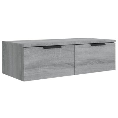 vidaXL Mobili Pensili 2 pz Grigio Sonoma 68x30x20 cm Legno Multistrato