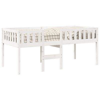 vidaXL Letto per Bambini senza Materasso Bianco 75x190cm Massello Pino