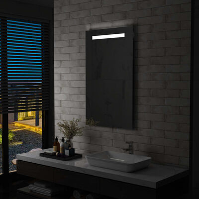 vidaXL Specchio da Parete a LED per Bagno 60x100 cm