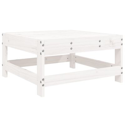 vidaXL Set Divani da Giardino 10 pz Bianco in Legno Massello di Pino