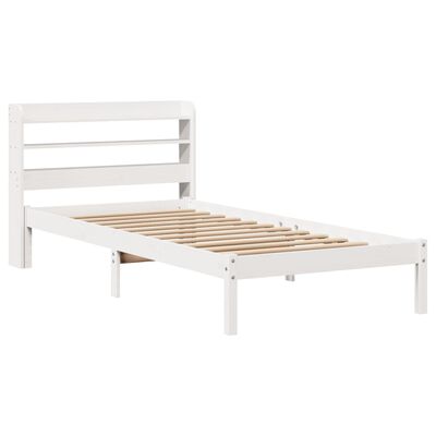 vidaXL Letto senza Materasso Bianco 90x200 cm Legno Massello di Pino