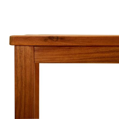 vidaXL Tavolo Consolle da Giardino 110x40x75cm Legno Massello Acacia