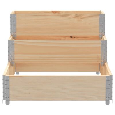 vidaXL Fioriera Rialzata 3 Livelli 120x80 cm Legno Massello di Pino