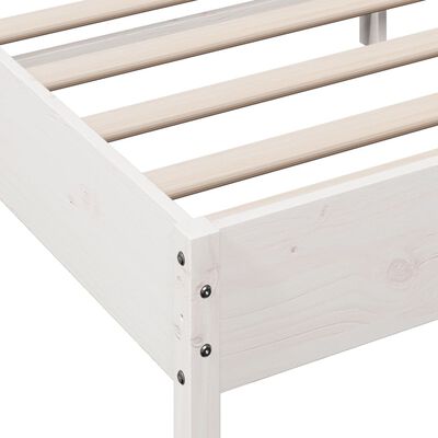 vidaXL Letto senza Materasso Bianco 120x190 cm Legno Massello di Pino