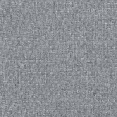 vidaXL Giroletto a Molle con Materasso Grigio Chiaro 200x200cm Tessuto