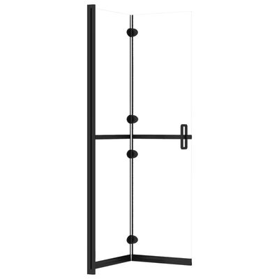 vidaXL Parete per Doccia Walk-in Pieghevole in Vetro ESG 70x190 cm