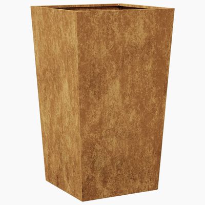 vidaXL Fioriere da Giardino 2 pz 45x45x75 cm in Acciaio Corten