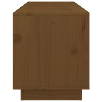 vidaXL Mobile Porta TV ambra 105x34x40 cm in Legno Massello di Pino