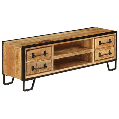 vidaXL Mobile Porta TV con Cassetti 120x30x40 cm Legno Massello Mango