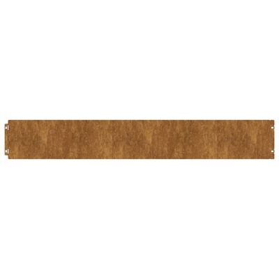 vidaXL Bordure per Prato 50 pz 15x103 cm Flessibili in Acciaio Corten