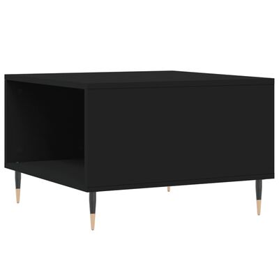 vidaXL Tavolino da Salotto Nero 55x55x36,5 cm in Legno Multistrato