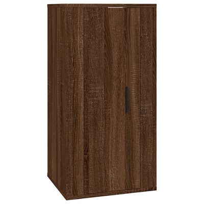 vidaXL Set Mobili Porta TV 5 pz Rovere Marrone in Legno Multistrato