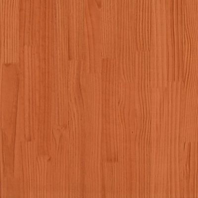 vidaXL Giroletto senza Materasso Marrone Cera 200x200 cm Legno di Pino