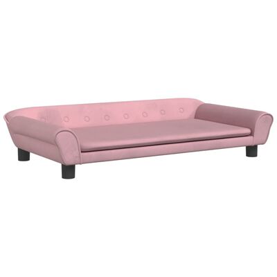 vidaXL Divano per Bambini Rosa 100x50x26 cm in Velluto