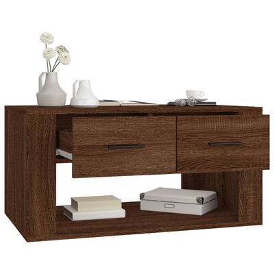 vidaXL Tavolino Salotto Rovere Marrone 80x50x40 cm Legno Multistrato