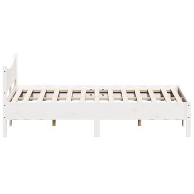 vidaXL Letto senza Materasso Bianco 140x190 cm Legno Massello di Pino