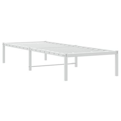 vidaXL Giroletto in Metallo Bianco 80x200 cm