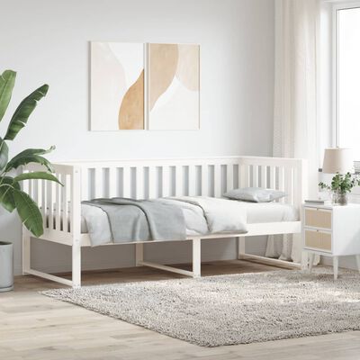 vidaXL Dormeuse senza Materasso Bianca 90x200 cm Legno Massello Pino