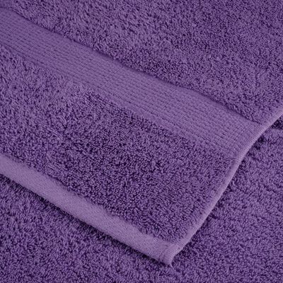 vidaXL Salviette Premium SOLUND 2 pz Viola 30x30 cm 600 g/m²