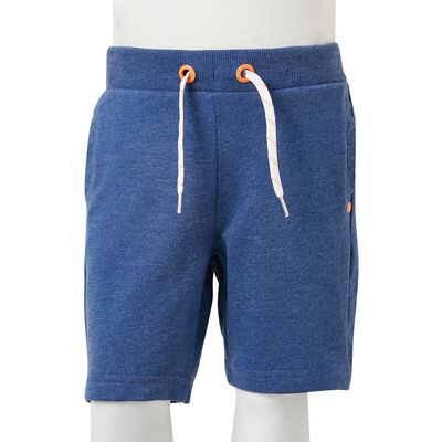 Pantaloncini per Bambini con Coulisse Blu Scuro Mélange 92