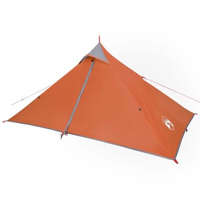 vidaXL Tenda da Campeggio Tipi 1 Persona Arancione Impermeabile