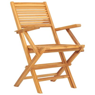 vidaXL Set da Pranzo per Giardino 5 pz in Legno Massello di Teak