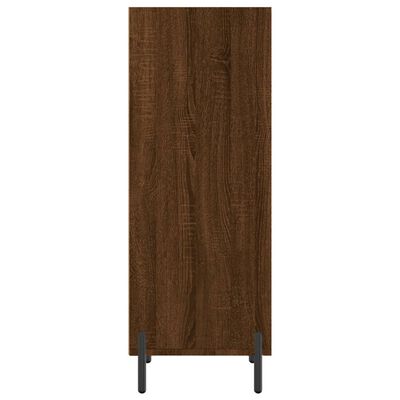 vidaXL Credenza Rovere Marrone 34,5x32,5x90 cm in Legno Multistrato