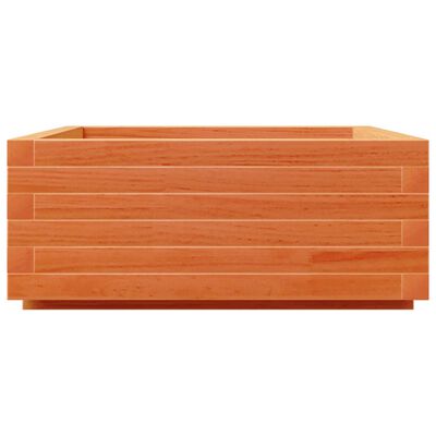 vidaXL Fioriera Giardino Marrone Cera 60x60x26,5cm Legno Massello Pino