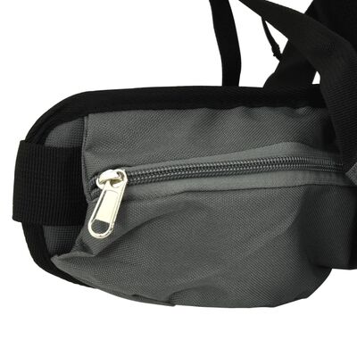 vidaXL Zaino da Trekking Grigio 60 L in Tessuto Oxford