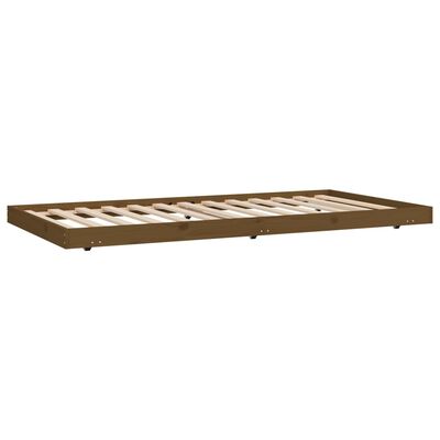 vidaXL Giroletto Marrone Ambra 100x200 cm in Legno Massello di Pino