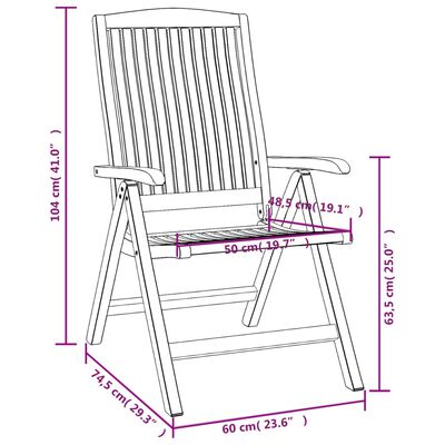 vidaXL Set Salotto da Giardino 5 pz in Legno Massello di Teak