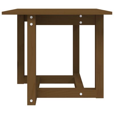 vidaXL Tavolino da Salotto Ambra 50x50x45 cm in Legno Massello di Pino