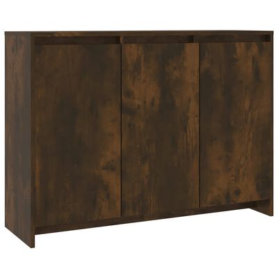 vidaXL Credenza Rovere Fumo 102x33x75 cm in Truciolato