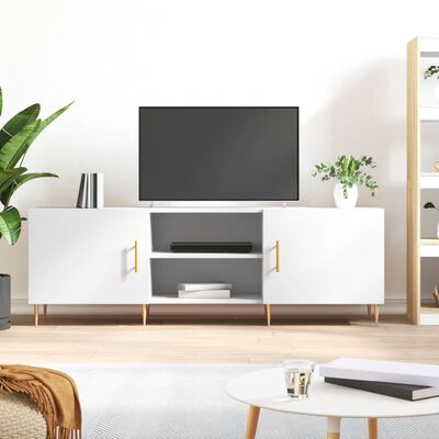 vidaXL Mobile Porta TV Bianco 150x30x50 cm in Legno Multistrato