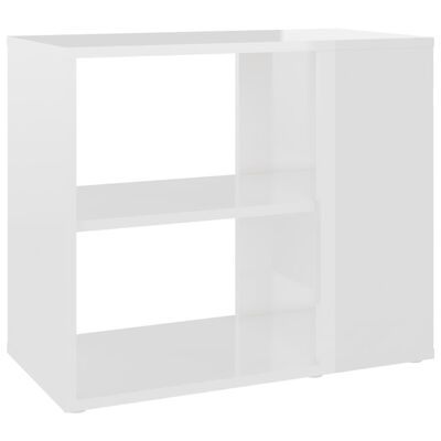 vidaXL Credenza Bianco Lucido 60x30x50 cm in Legno Multistrato