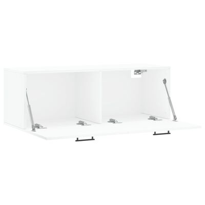 vidaXL Mobile a Parete Bianco 100x36,5x35 cm in Legno Multistrato