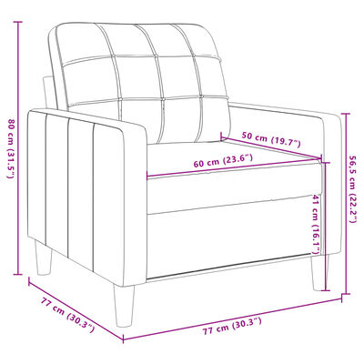 vidaXL Set di Divani 3 pz Tortora in Tessuto