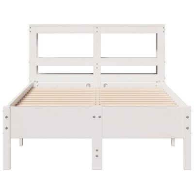 vidaXL Letto senza Materasso Bianco 90x200 cm Legno Massello di Pino