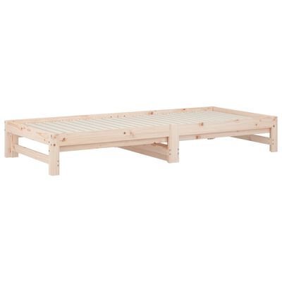 vidaXL Dormeuse Estraibile 2x(90x200) cm Legno Massello di Pino