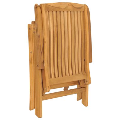 vidaXL Set da Pranzo per Giardino 9 pz in Legno Massello di Teak