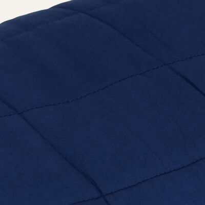 vidaXL Coperta Ponderata Blu 137x200 cm 10 kg Tessuto