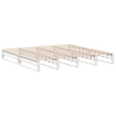 vidaXL Letto senza Materasso Bianco 180x200 cm Legno Massello di Pino