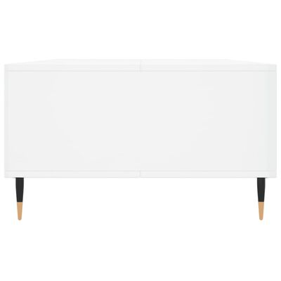 vidaXL Tavolino da Salotto Bianco Lucido 104x60x35cm Legno Multistrato