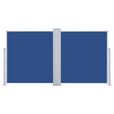 vidaXL Tenda da Sole Laterale Retrattile Blu 160x600 cm