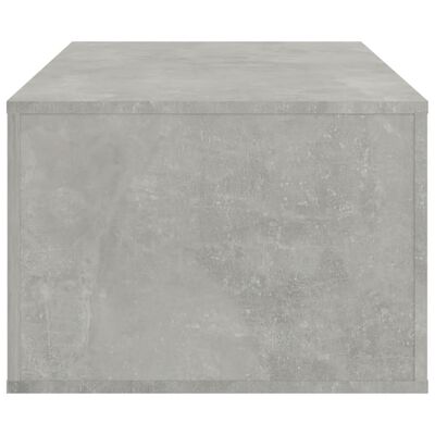 vidaXL Tavolino Salotto Grigio Cemento 100x50,5x35cm Legno Multistrato