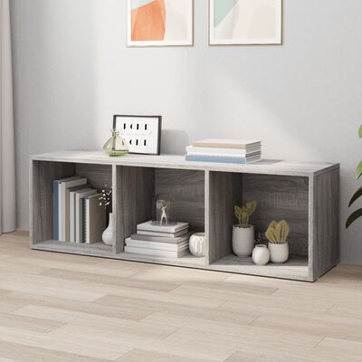 vidaXL Libreria/Mobile TV Grigio Sonoma 36x30x114 cm Legno Multistrato